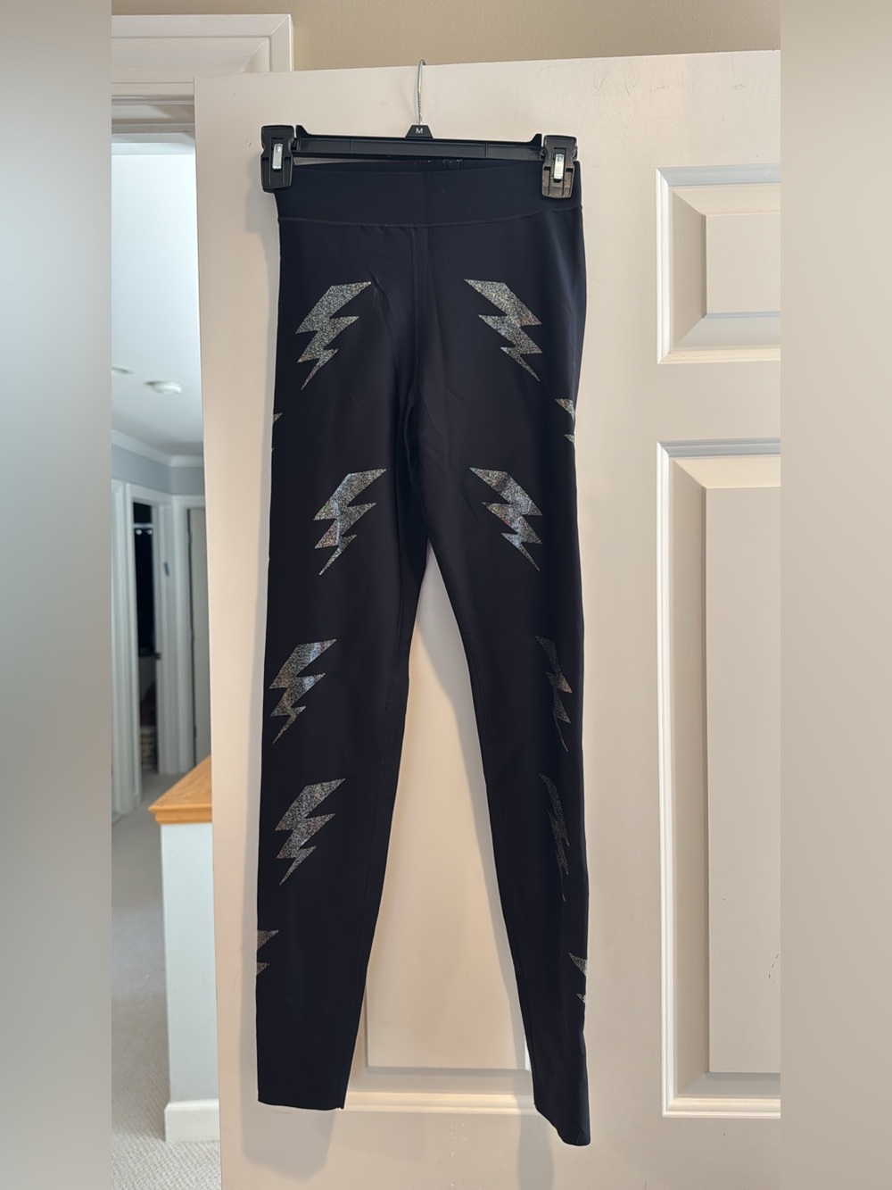 Ultracor glitter bolt leggings size small